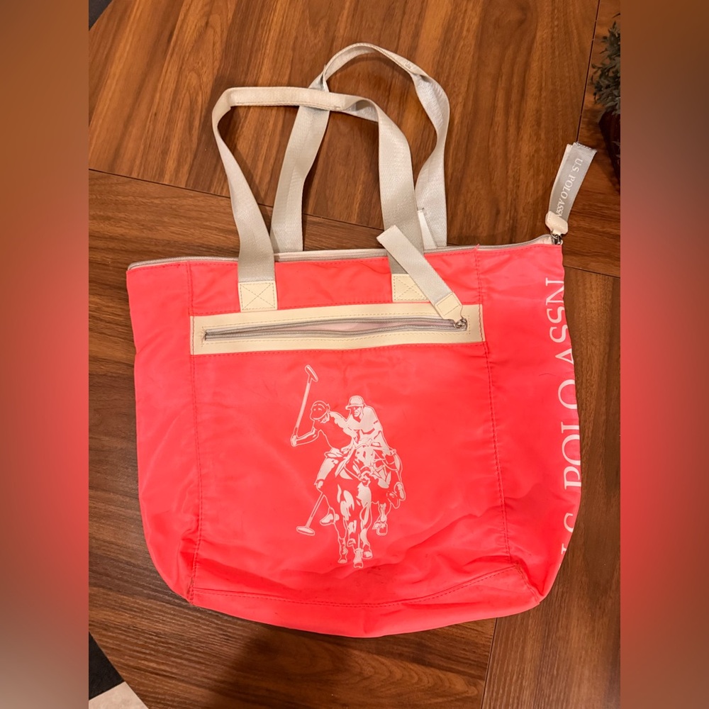 U.S. Polo Assn. Vibrant Pink Tote Bag